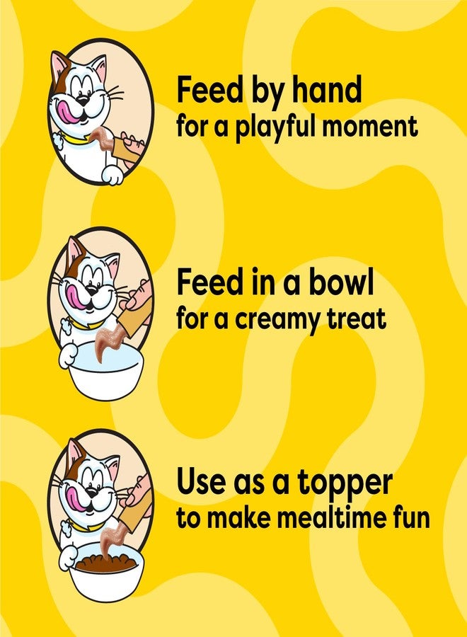 تيمبتيشنز مكافآت تمبتيشنز بيوريه للقطط الكبيرة، سهلة اللعق، بنكهة الدجاج اللذيذة، 4 أكياس (عبوة من 11 كيسًا) - Image 4